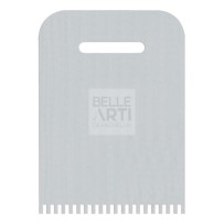 SPATOLA A PETTINE IN ACCIAIO FLESSIBILE 80X110 - MOD. 03