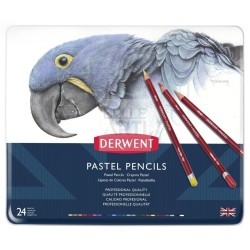 PASTELLI SECCHI SERIE " PASTEL PENCIL " CONFEZIONE IN LATTA DA 24 PZ.