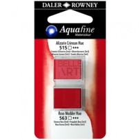 ACQUERELLO SERIE ACQUAFINE BLISTER DOPPIO 1/2 GODET 515 CREMISI ALIZARINA + 563 ROSA ROBBIA