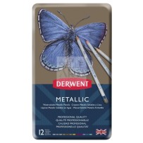 PASTELLI SERIE " METALLIC " CONFEZIONE IN LATTA DA 12 PZ.