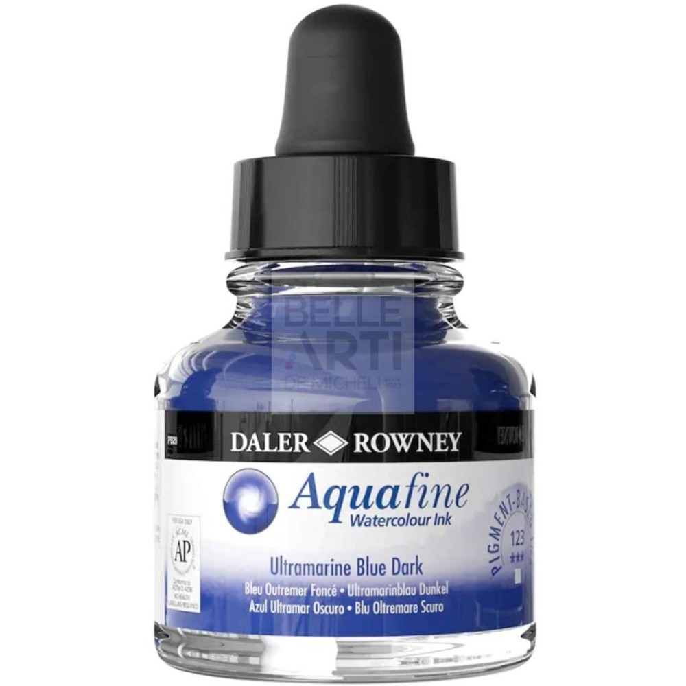 ACQUERELLO LIQUIDO SERIE AQUAFINE FLACONE DA 29,5ML 123 BLU OLTREMARE SCURO