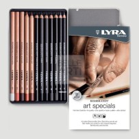 ASSORTIMENTO MATITE SERIE " ART SPECIALS " CONFEZIONE METALLO SET DA 12 PZ.