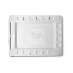 TAVOLOZZA RETTANGOLARE MULTISCOMPARTO IN PLASTICA CM. 32X42