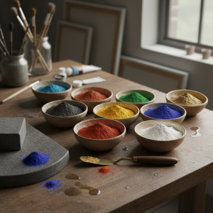 Pigmenti Puri in Polvere per Colori, Restauro e Pittura